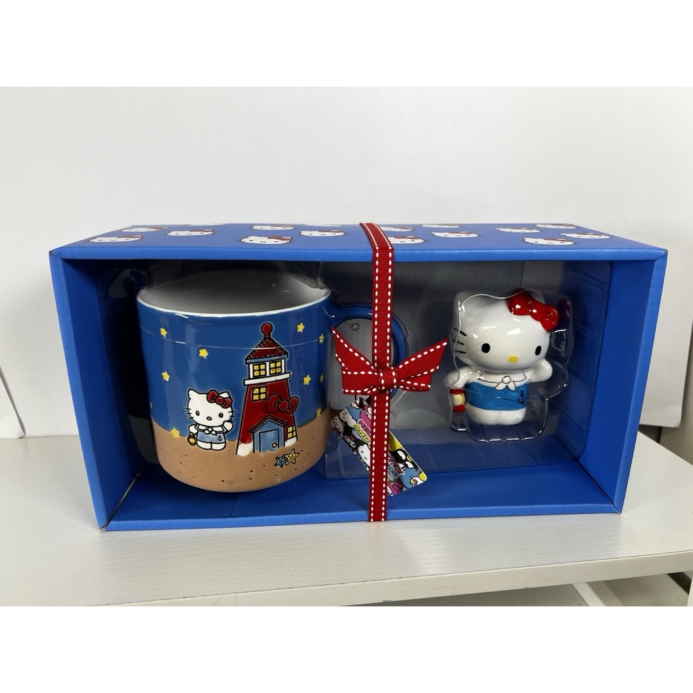Blue‎ Sky CLAYWORKS Hello Kitty Mug & Figurine Set — Sanrio, New w/ Tags